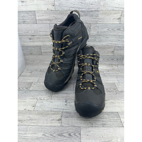 Keen Utility Mens Work Boots Black Waterproof Leather EH ASTM F2413-18 Size 13 - Picture 1 of 13